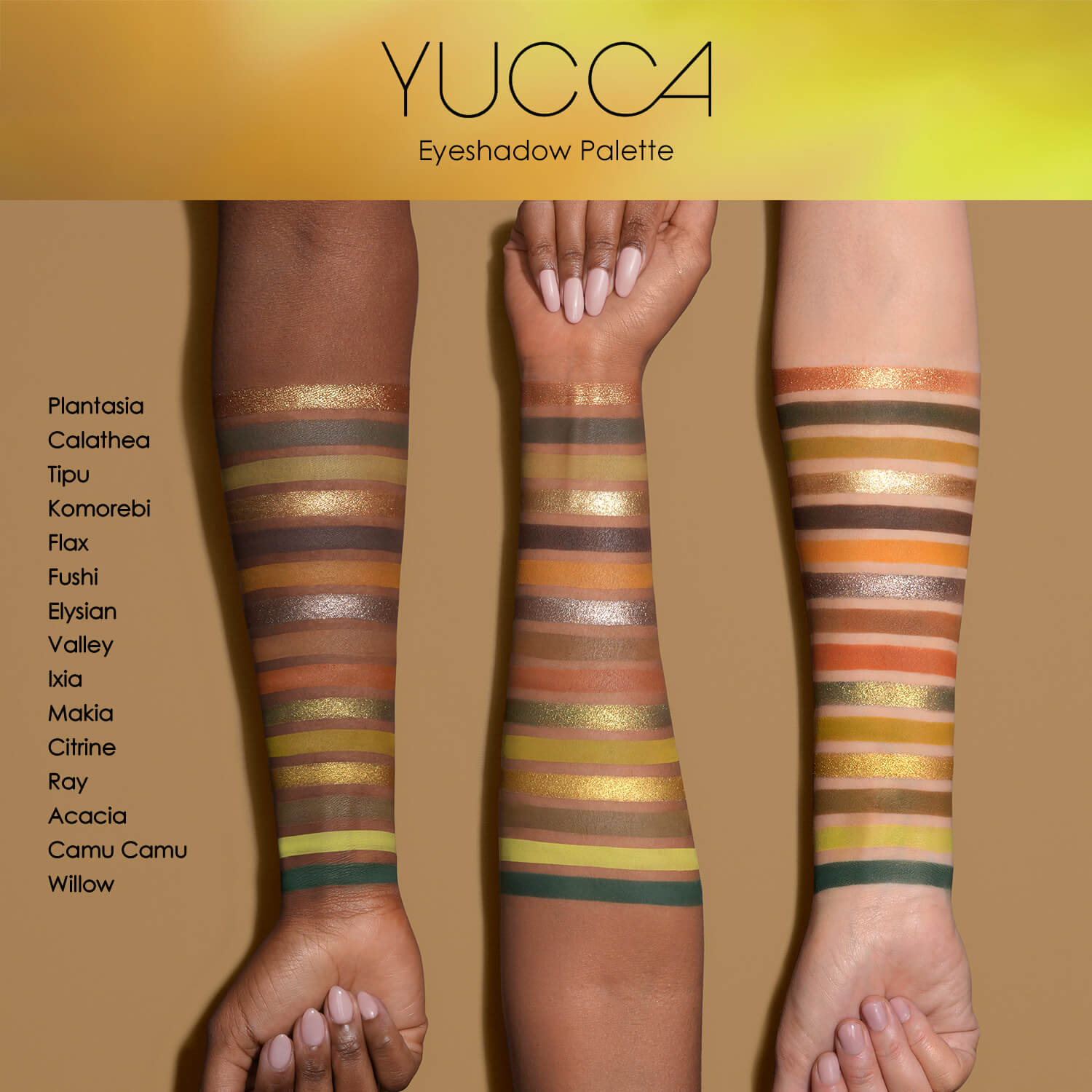 YUCCA EYESHADOW PALETTE (PALETA DE SOMBRAS DE OJOS)